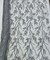 Silver Gray Sequin Embroidered Lace Fabric by the Yard, 54" Wide Floral Mesh Lace with Double Scalloped Edges
